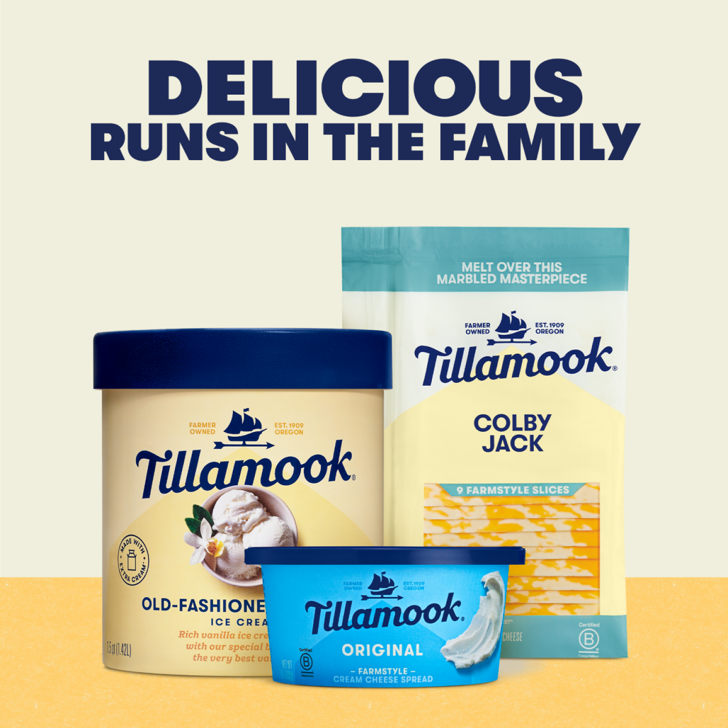 slide 3 of 5, Tillamook Farmstyle Colby Jack Cheese Slices 9 ea, 9 ct