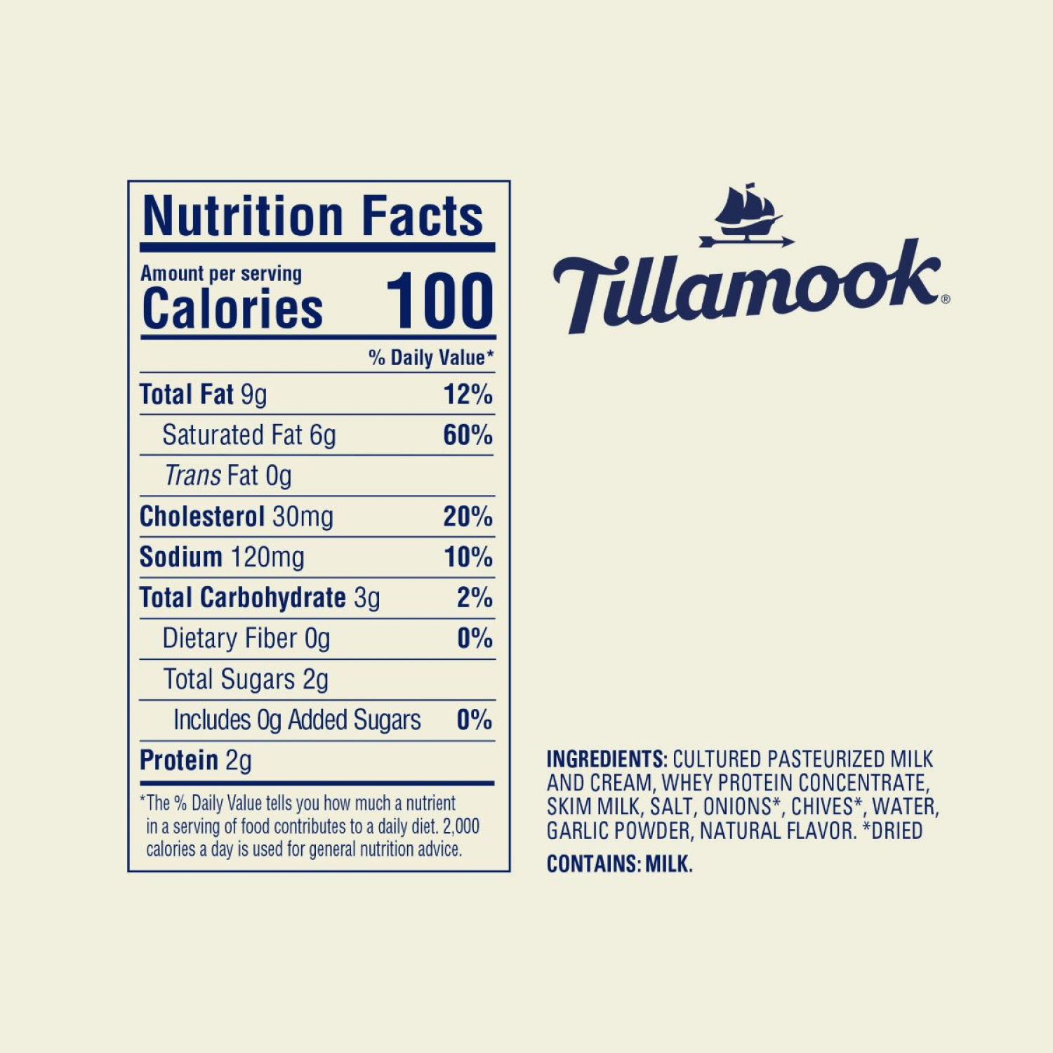 slide 4 of 5, Tillamook Farmstyle Chive & Onion Cream Cheese Spread 7 oz, 7 oz