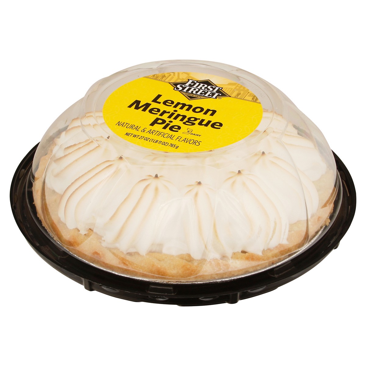 slide 7 of 13, First Street 8 Lemon Meringue Pie, 27 oz