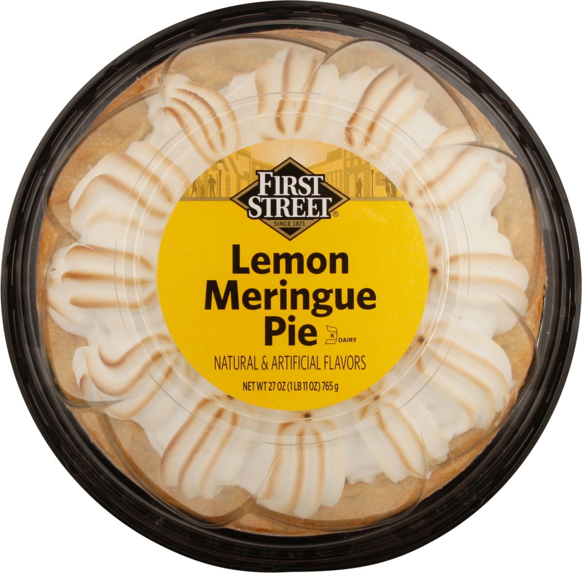 slide 1 of 13, First Street 8 Lemon Meringue Pie, 27 oz