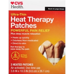 slide 1 of 1, CVS Health Heat Therapy Patches, Large, 3ct, 3 ct