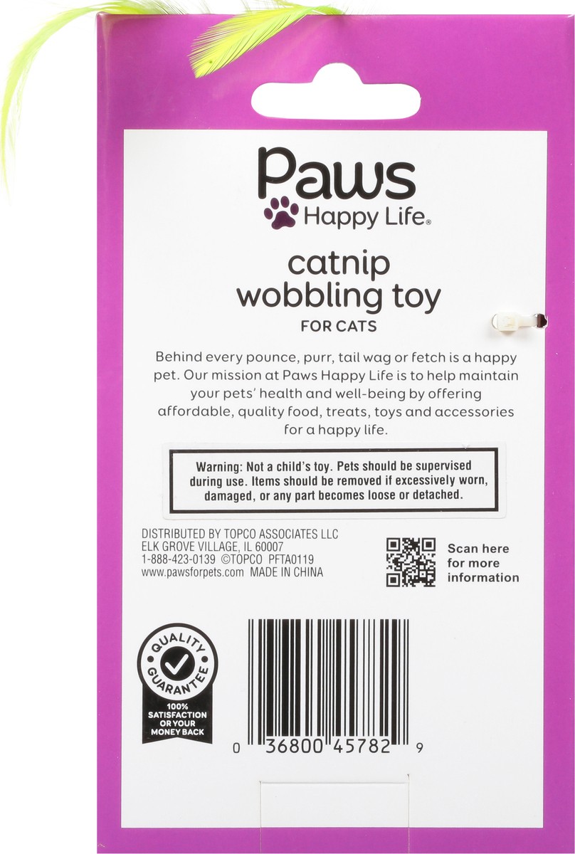 slide 7 of 11, Paws Happy Life Catnip Wobbling Toy for Cats 1 ea, 1 ct
