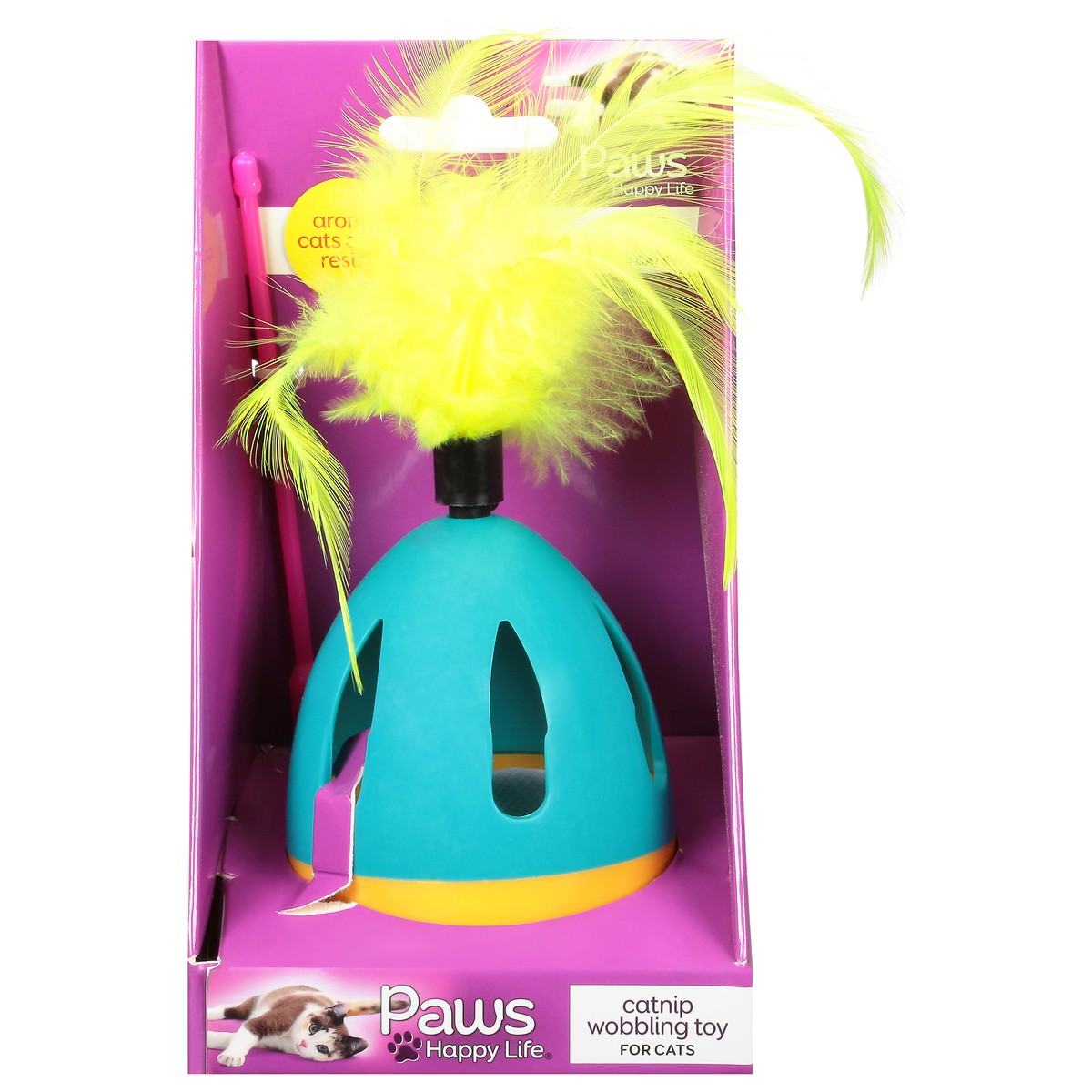 slide 9 of 11, Paws Happy Life Catnip Wobbling Toy for Cats 1 ea, 1 ct