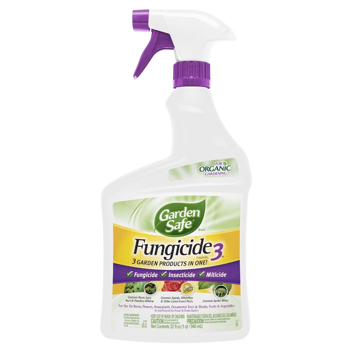 slide 1 of 1, Garden Safe Fungicide RTU, 32 oz