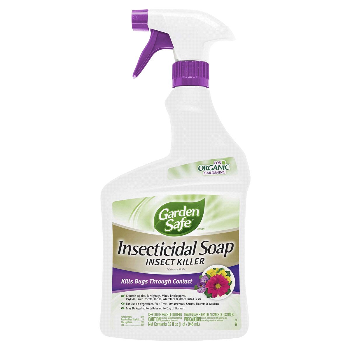 slide 1 of 1, Garden Safe Insecticidal Soap Insect Killer RTU, 32 oz