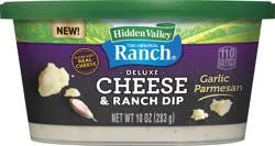 Hidden Valley Deluxe Garlic Parmesan Cheese & Ranch Dip 10 oz