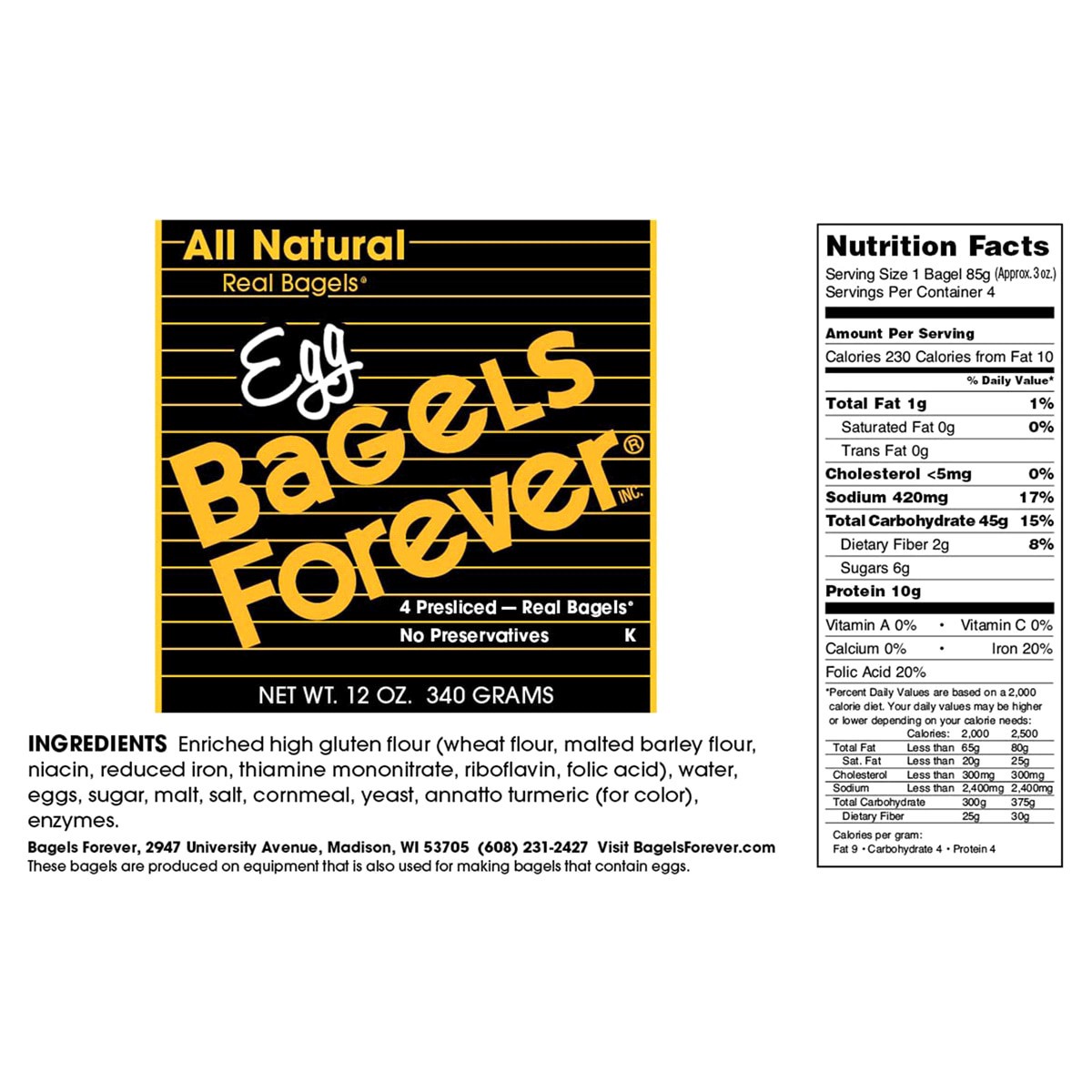 slide 2 of 2, Bagels Forever Egg, 11.5 oz