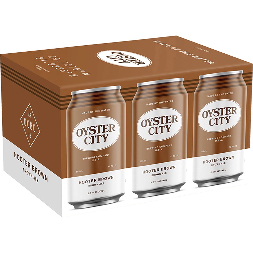 slide 1 of 1, Oyster City Hooter Brown Ale, 6 ct; 12 oz
