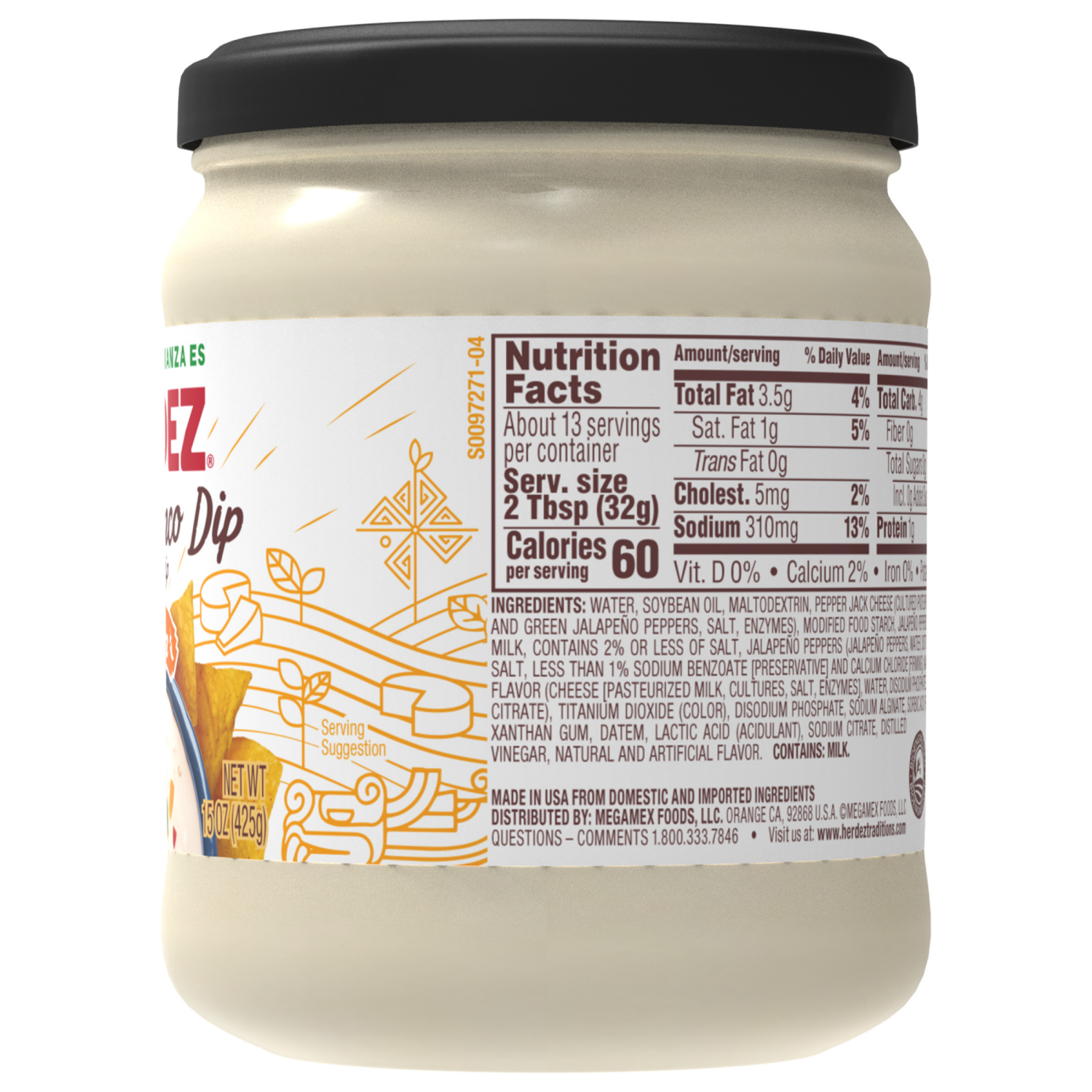 slide 5 of 8, Herdez Creamy Medium Dips - 15 oz, 15 oz