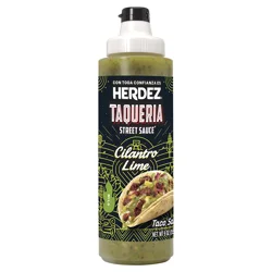 Herdez Taqueria Street Sauce Cilantro Lime Taco Sauce 9 oz