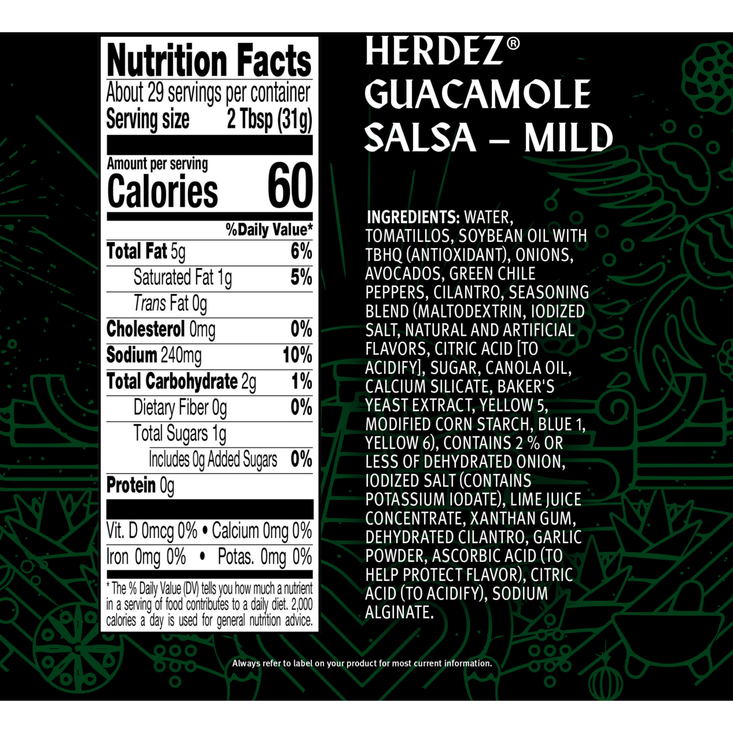 slide 3 of 4, Herdez Mild Guacamole Salsa 32 oz, 32 oz