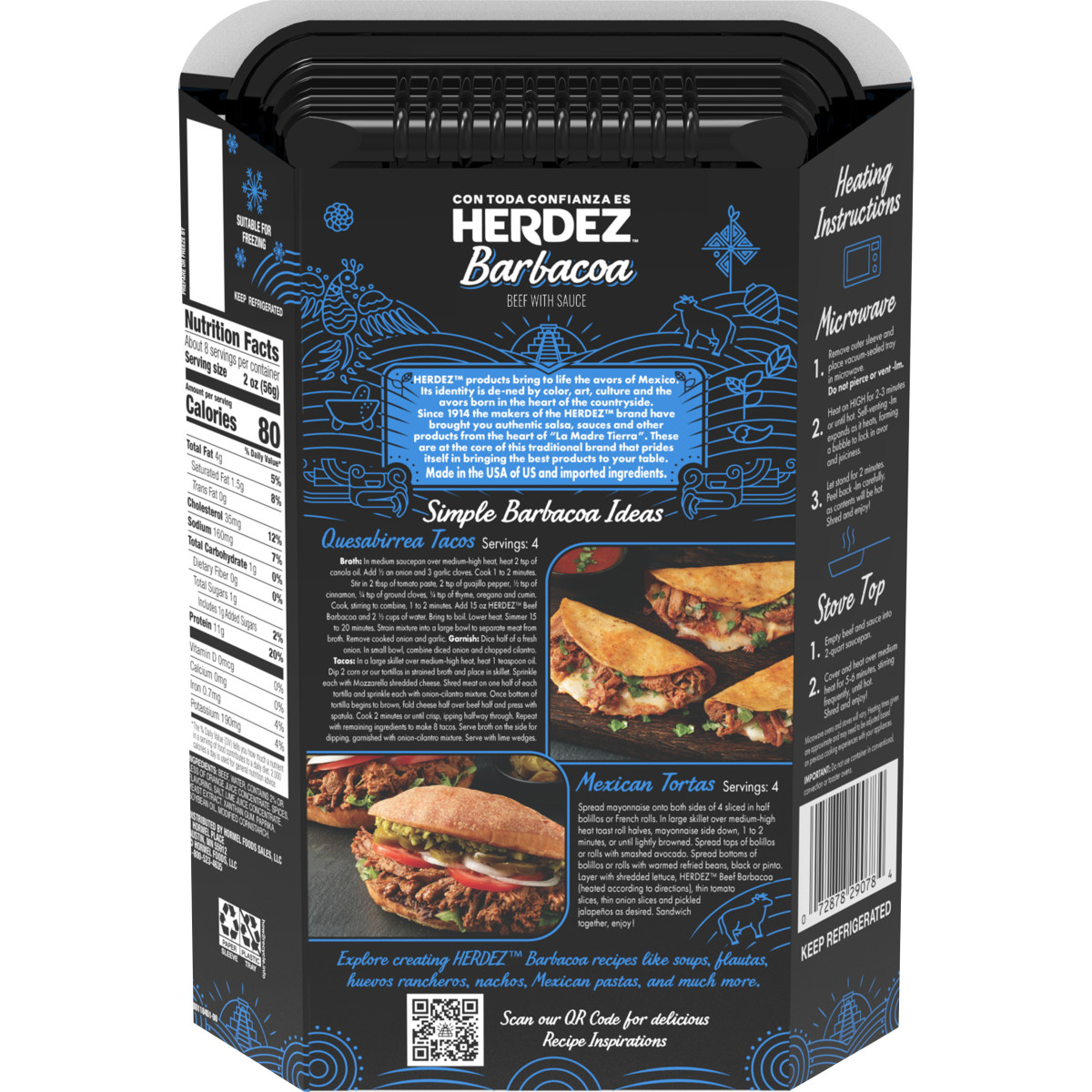 slide 2 of 7, HERDEZ Fully Cooked Entree Beef Barbacoa, 15 oz