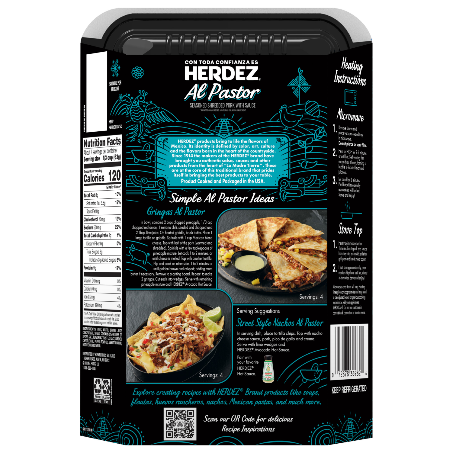 slide 2 of 5, Herdez® Al Pastor Seasoned Shredded Pork With Sauce, 15 oz