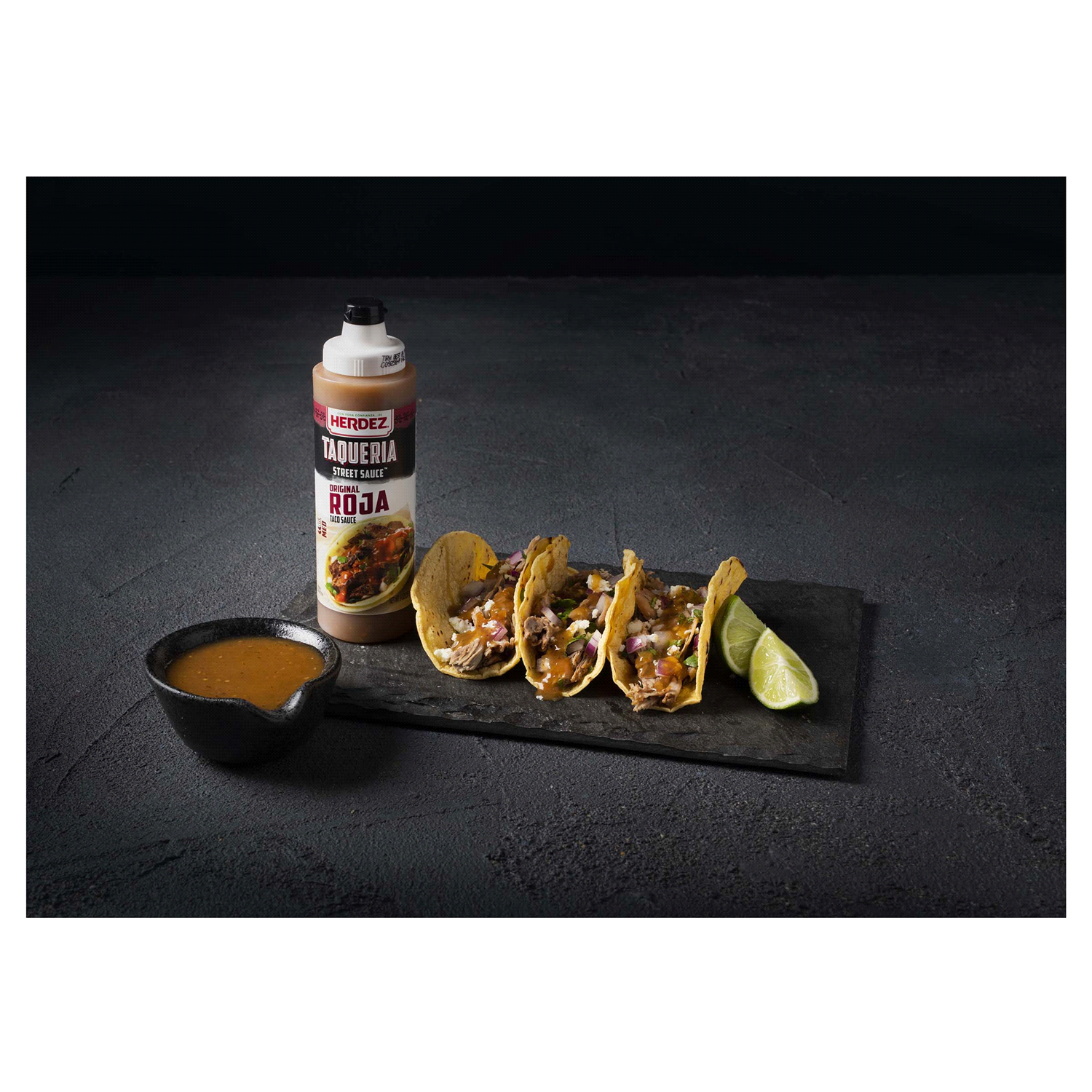 slide 2 of 4, Herdez Medium Original Roja Taqueria Street Taco Sauce™ 9 oz. Squeeze Bottle, 9 oz