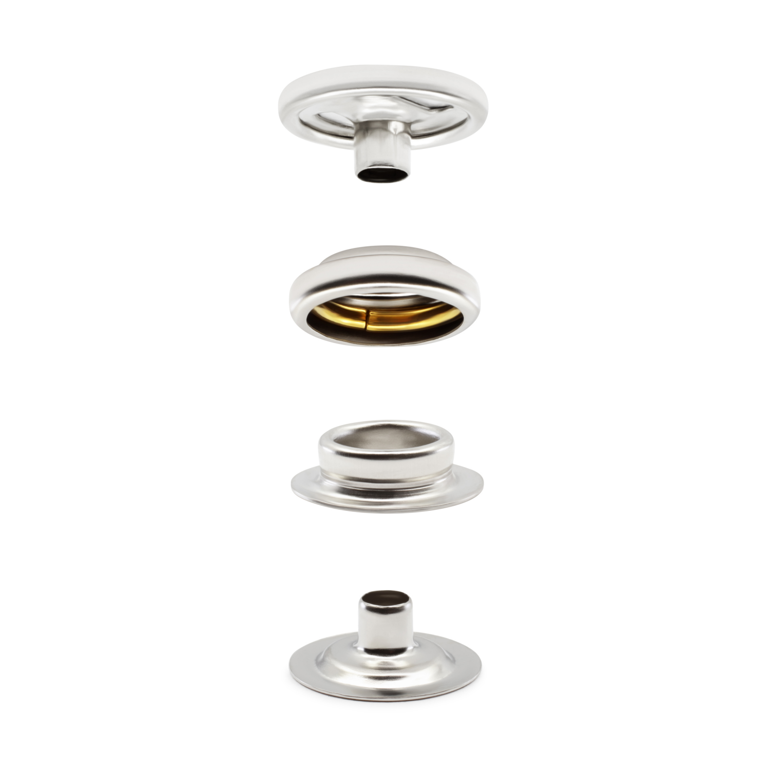 slide 3 of 3, Dritz Snap & Tool Kit, Heavy Duty - Nickel-Plated Brass, Size 24 (5/8"), 7 ct