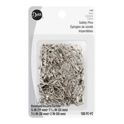 Dritz Pins - Safety Pins, Assorted Sizes - Bonus Pack