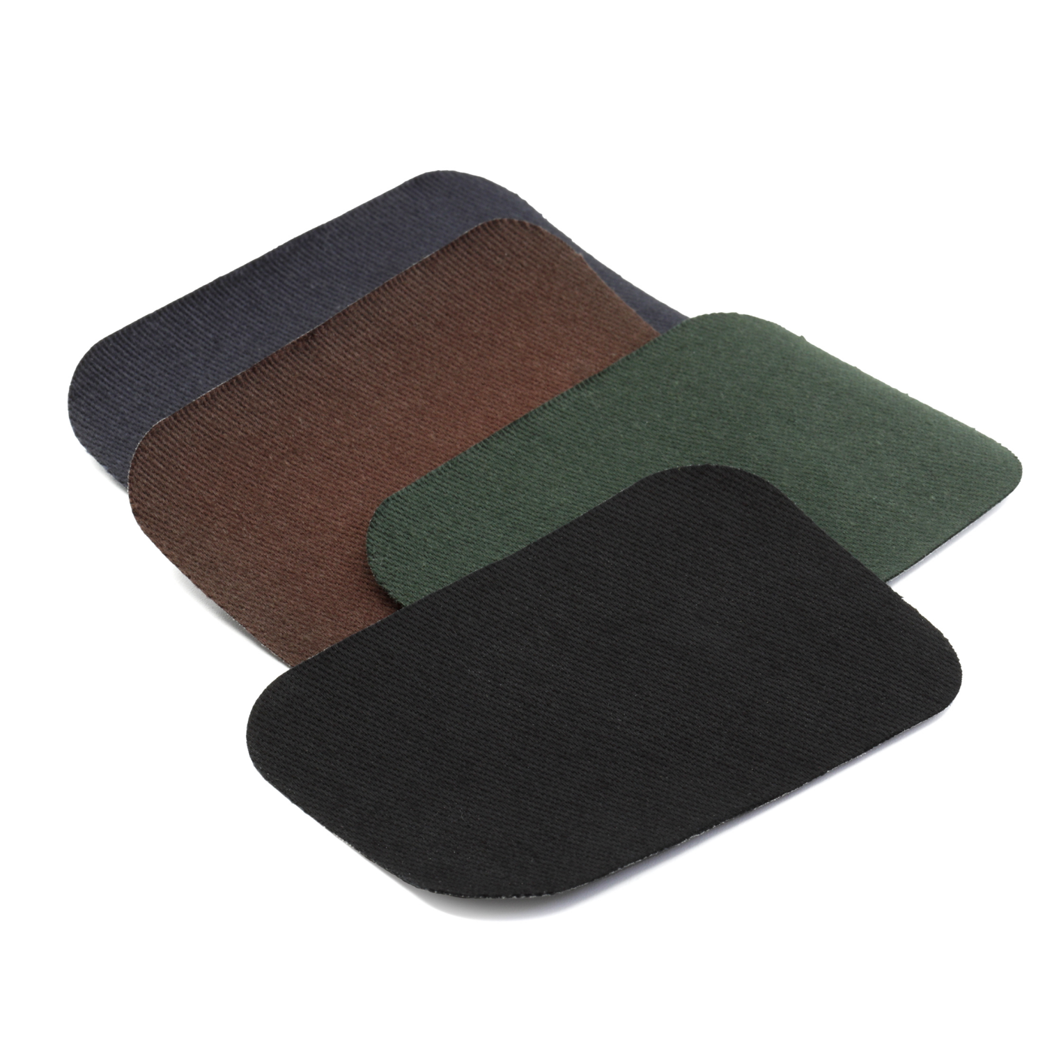 slide 2 of 4, Dritz Patches, Iron-On - Twill - Dark Colors, 2'' x 3'', 8 ct