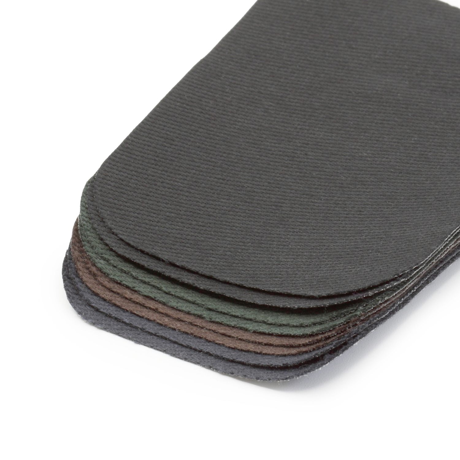 slide 3 of 4, Dritz Patches, Iron-On - Twill - Dark Colors, 2'' x 3'', 8 ct