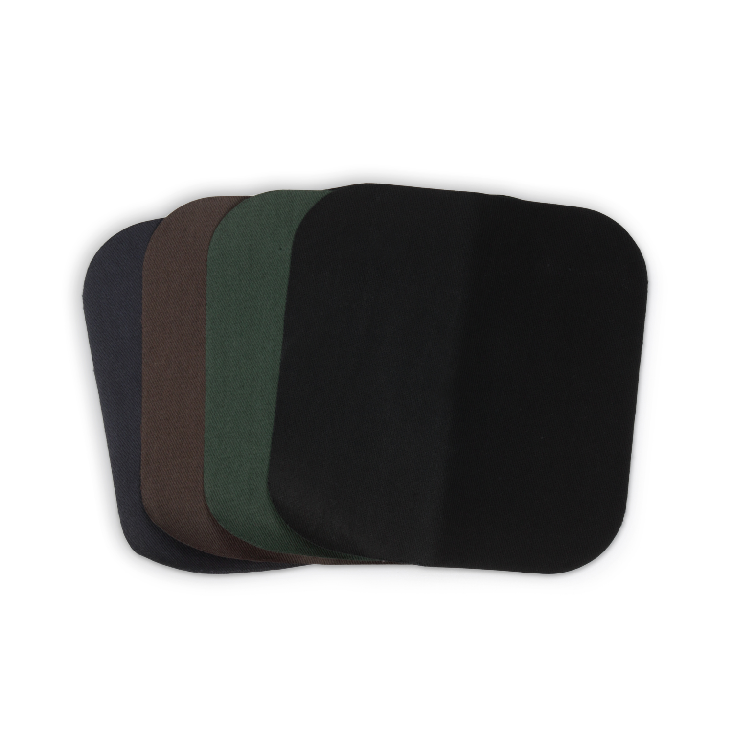 slide 3 of 4, Dritz Patches, Iron-On - Twill - Dark Colors, 5" x 5", 4 ct