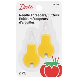 Threaders Needle With Cutter 2pc