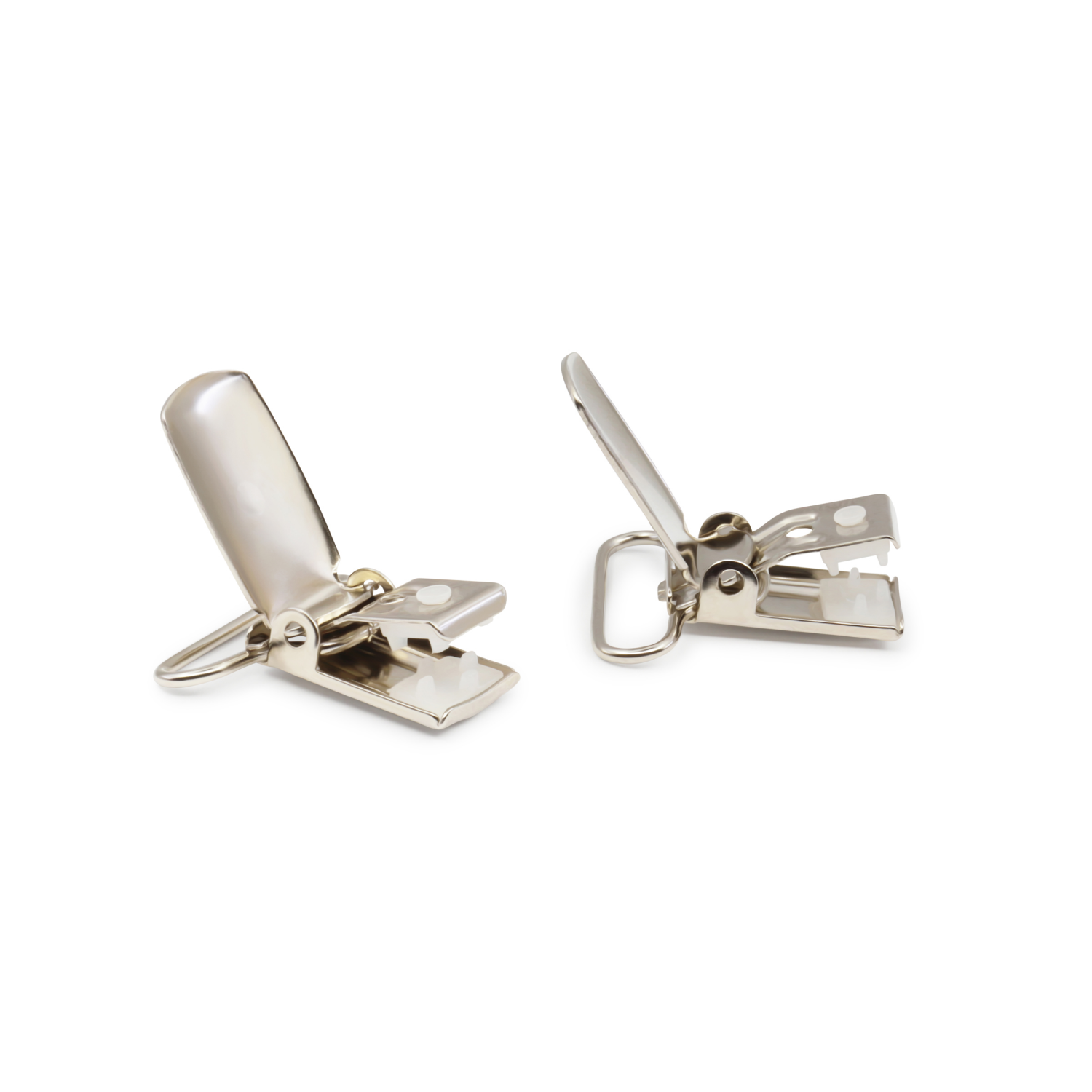 slide 3 of 3, Dritz Suspender & Mitten Clips - Nickel, 1", 2 ct