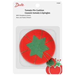 Dritz Pin Cushion - Tomato with Emery, Size 2-3/4"