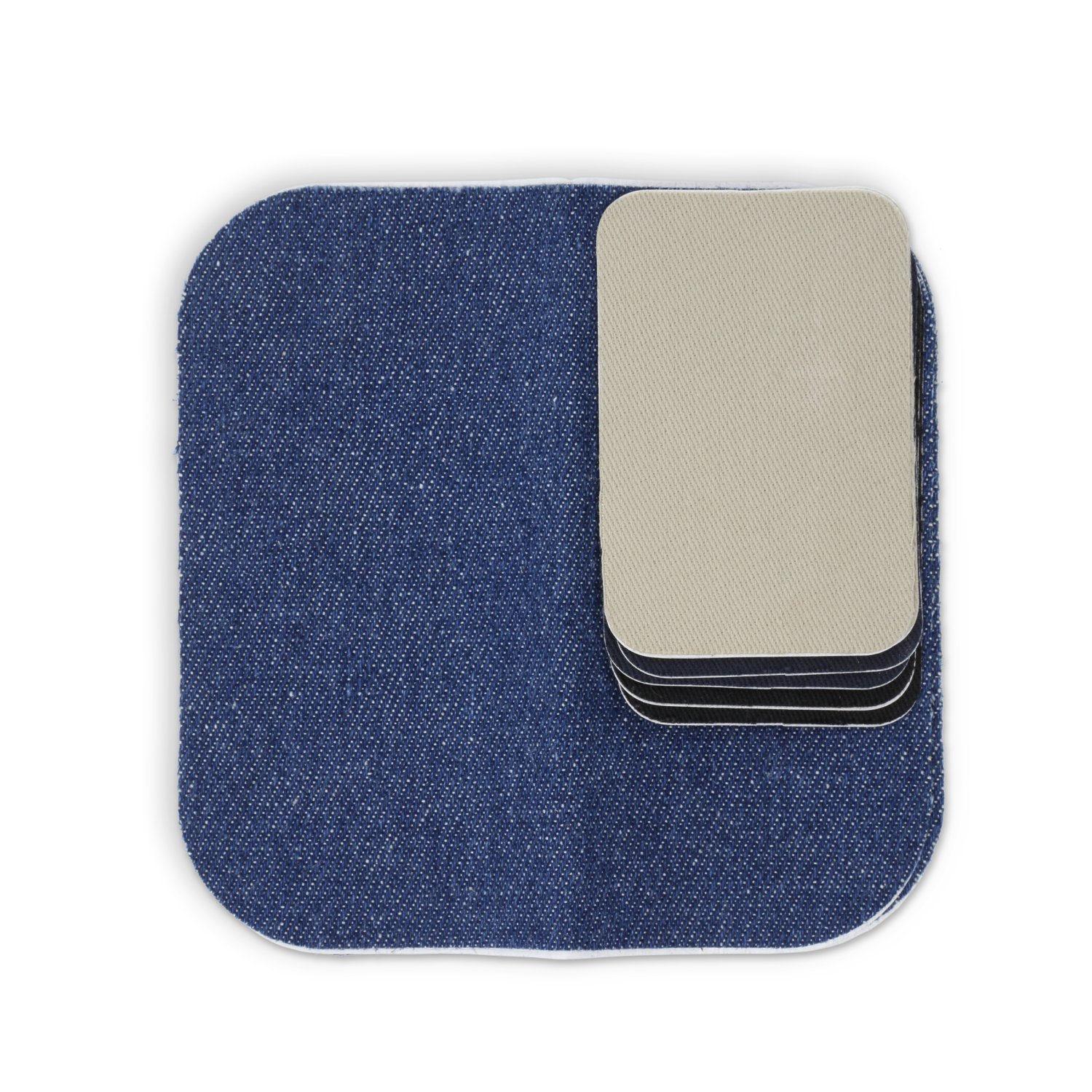 slide 2 of 3, Dritz Self Stick Patches Denim Twill, 8 Asst, 1 ct