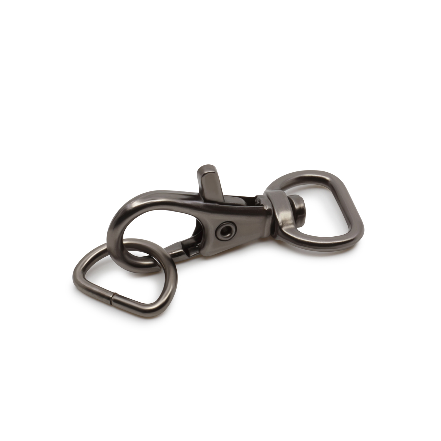 slide 2 of 3, Dritz Small Swivel Hook & D-Ring Gunmetal, 1 ct