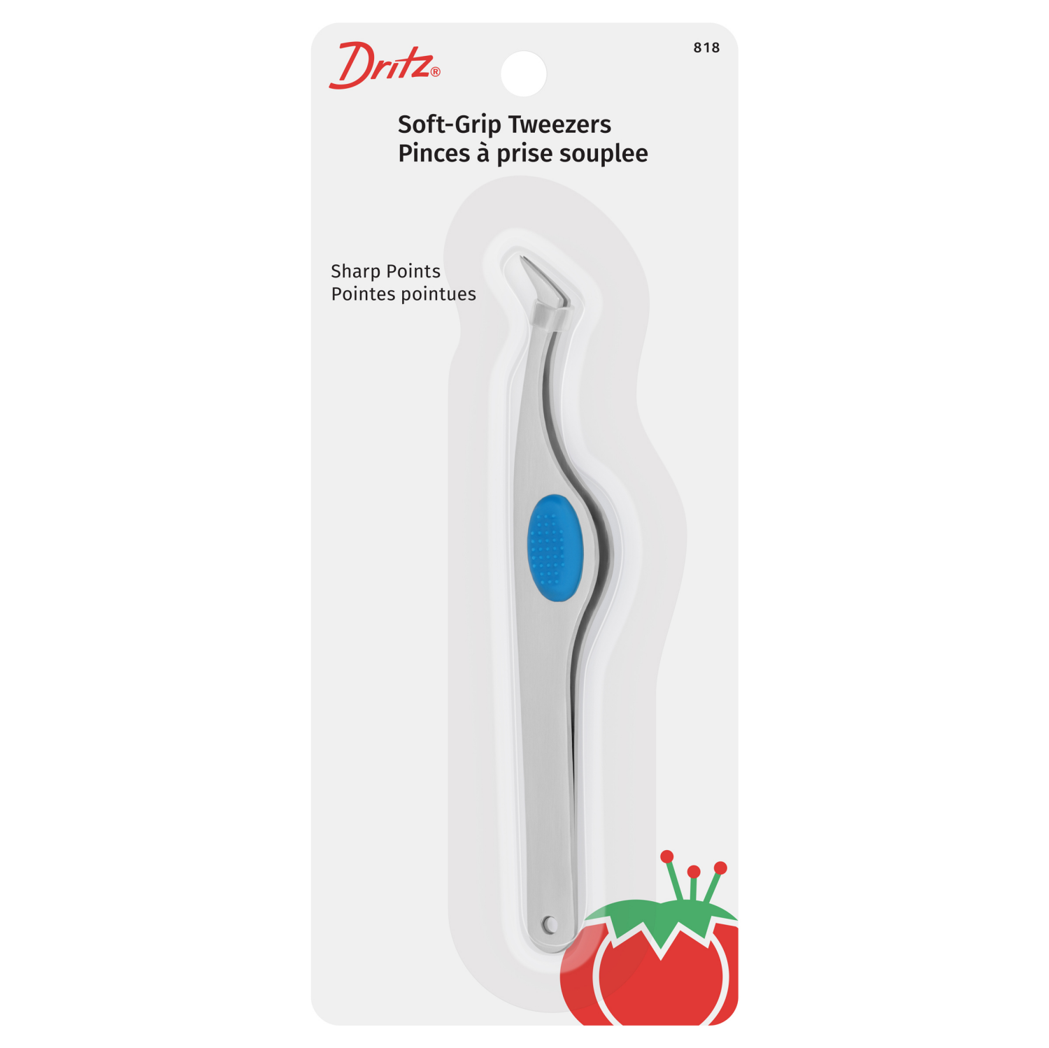 slide 1 of 3, Dritz Mach Tools Tweezers Soft Grip, 1 ct