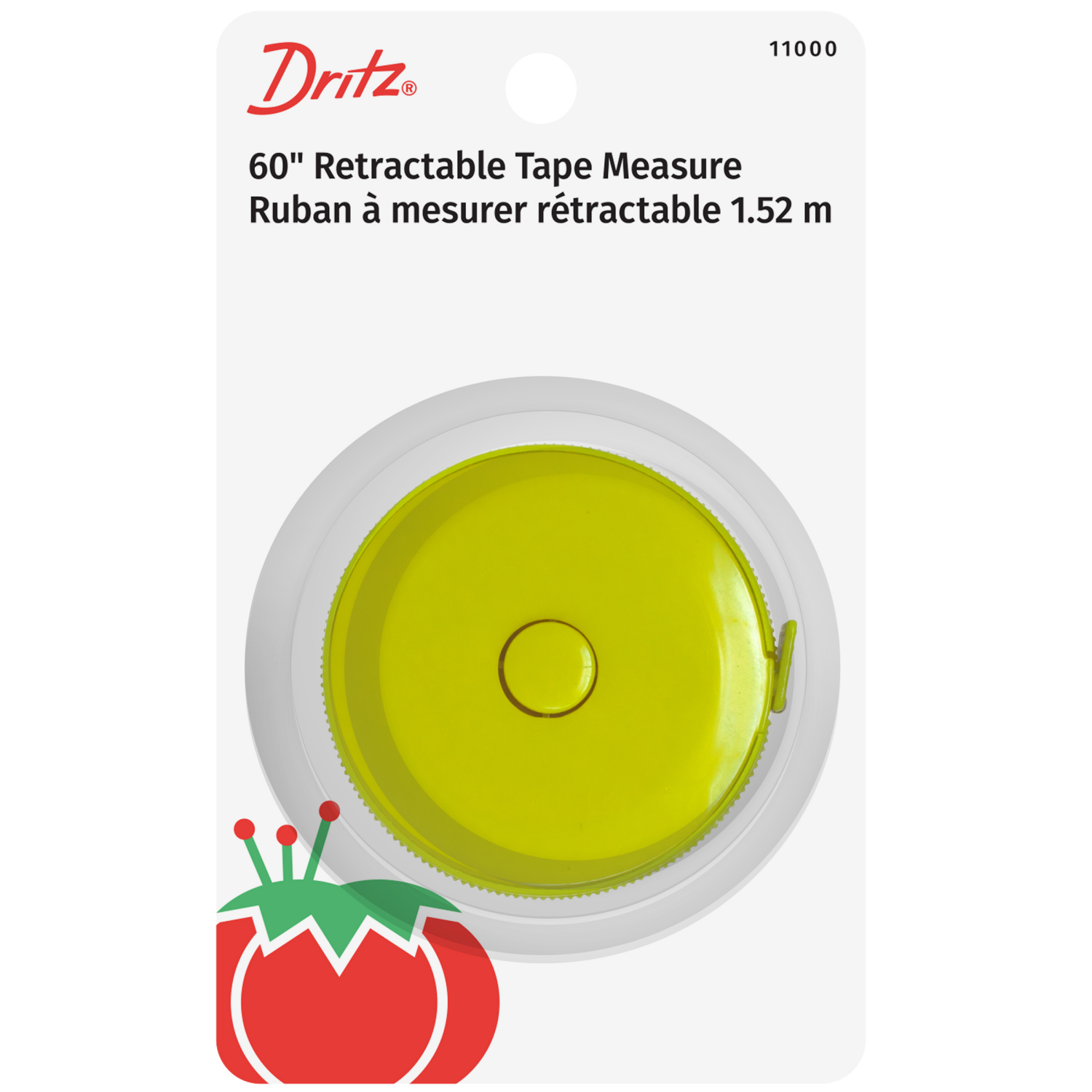 slide 2 of 4, Dritz Tape Measure Retractable 60 Inch, 1 ct