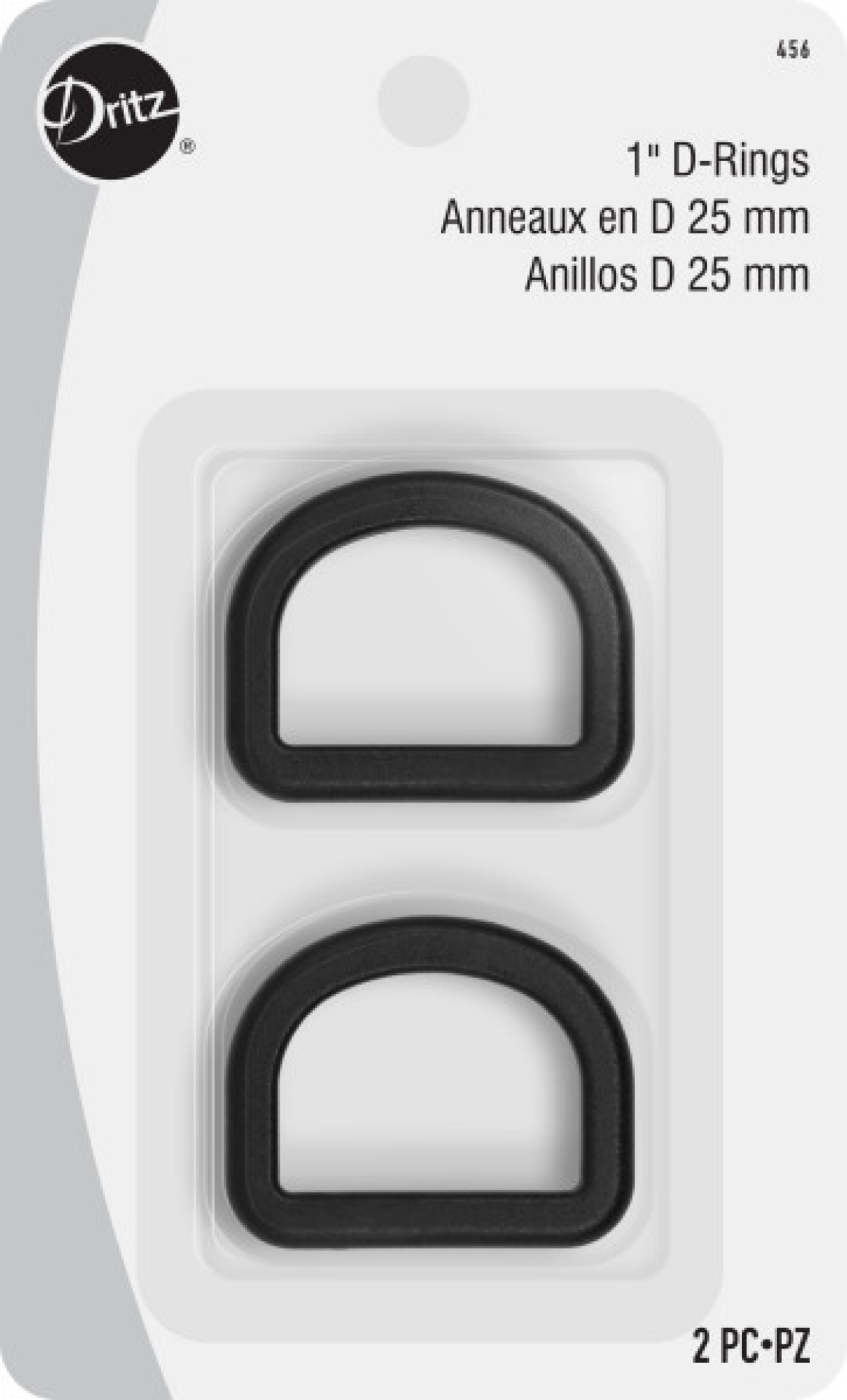 slide 1 of 3, Dritz Rings D Plastic 1 in, 2 ct