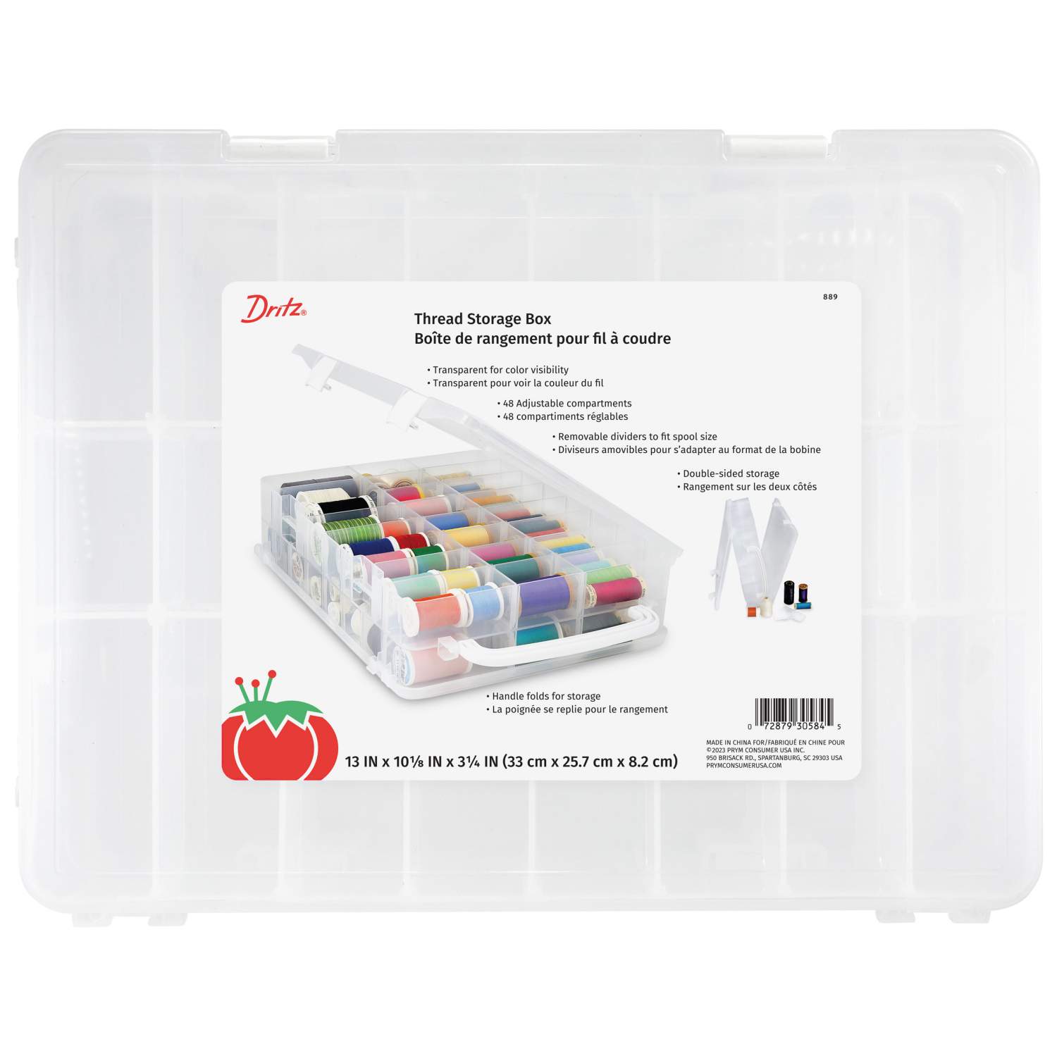 slide 1 of 3, Dritz Storage Box Thread, 1 ct