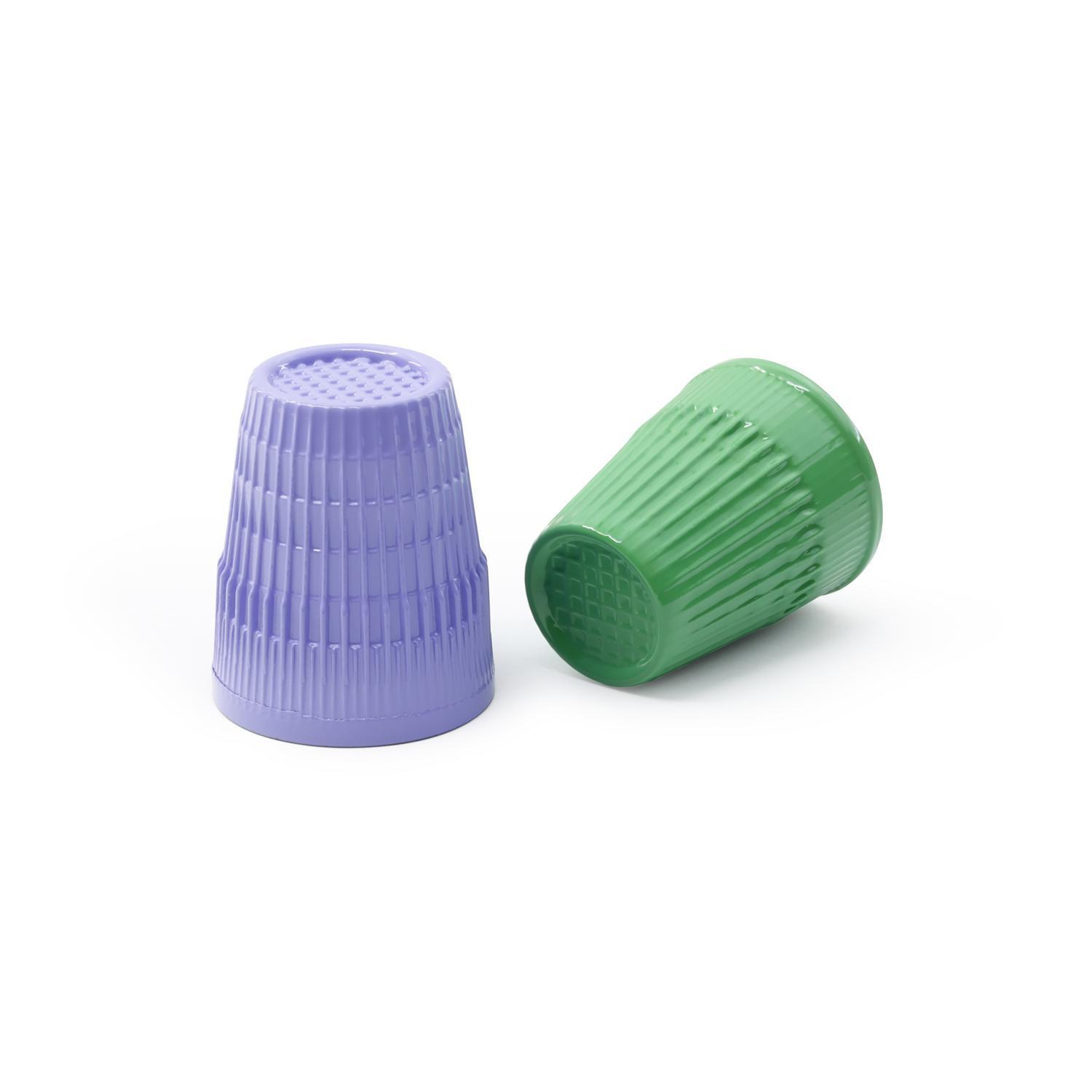 slide 3 of 5, Dritz Thimbles, 2 Pack (Large and XL), 2 ct