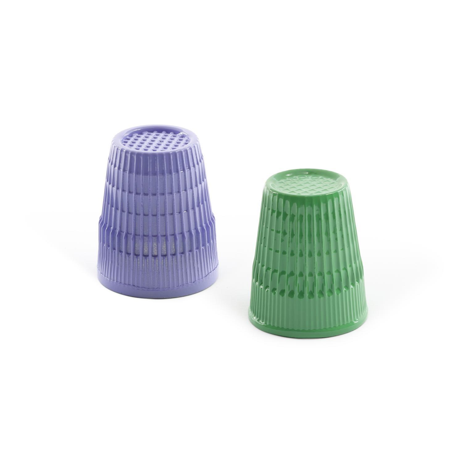 slide 5 of 5, Dritz Thimbles, 2 Pack (Large and XL), 2 ct