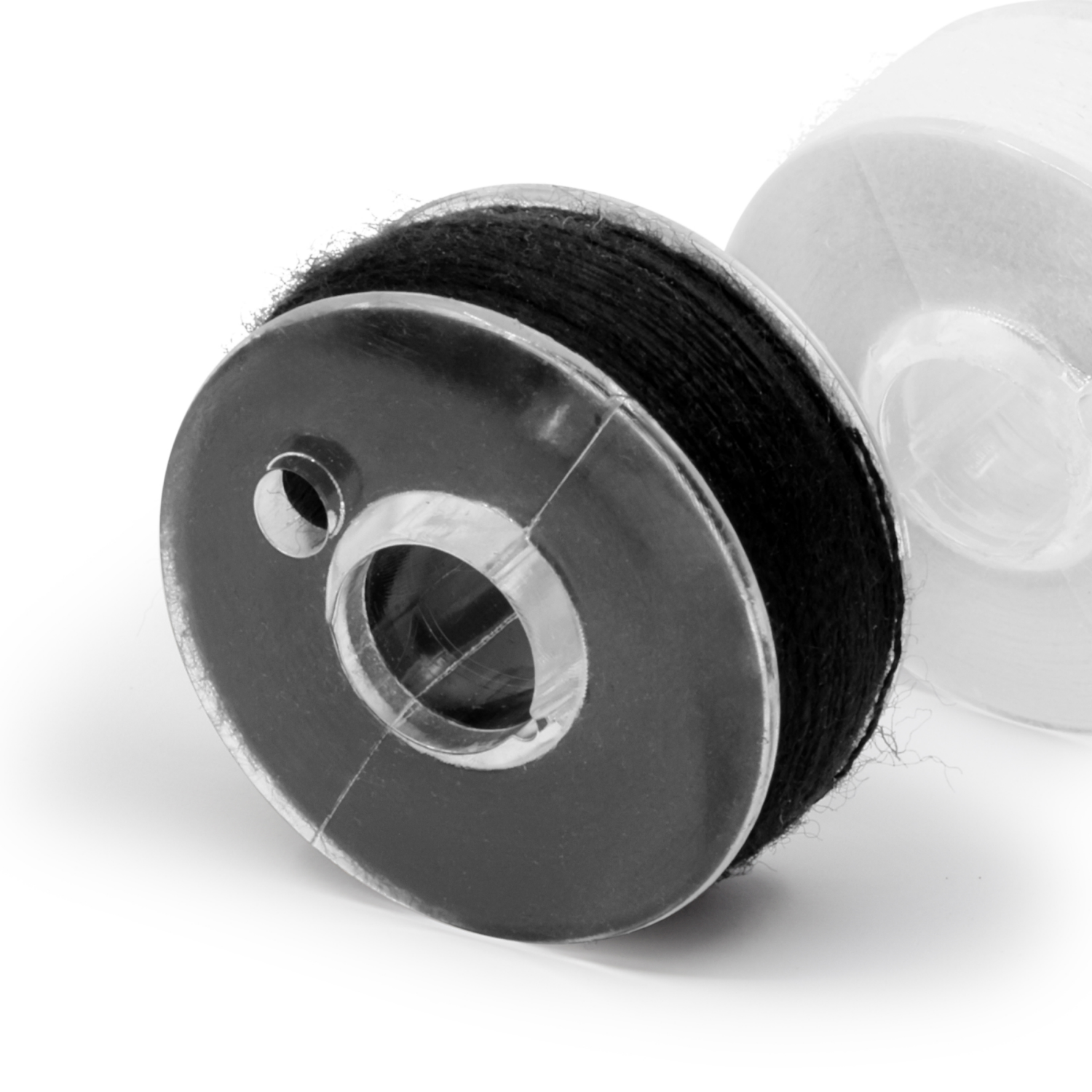 slide 2 of 4, Dritz Class 66 Reusable Bobbins - black and white, 1 ct