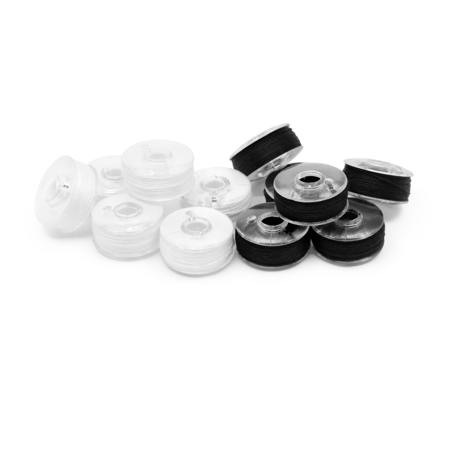 slide 3 of 4, Dritz Class 66 Reusable Bobbins - black and white, 1 ct