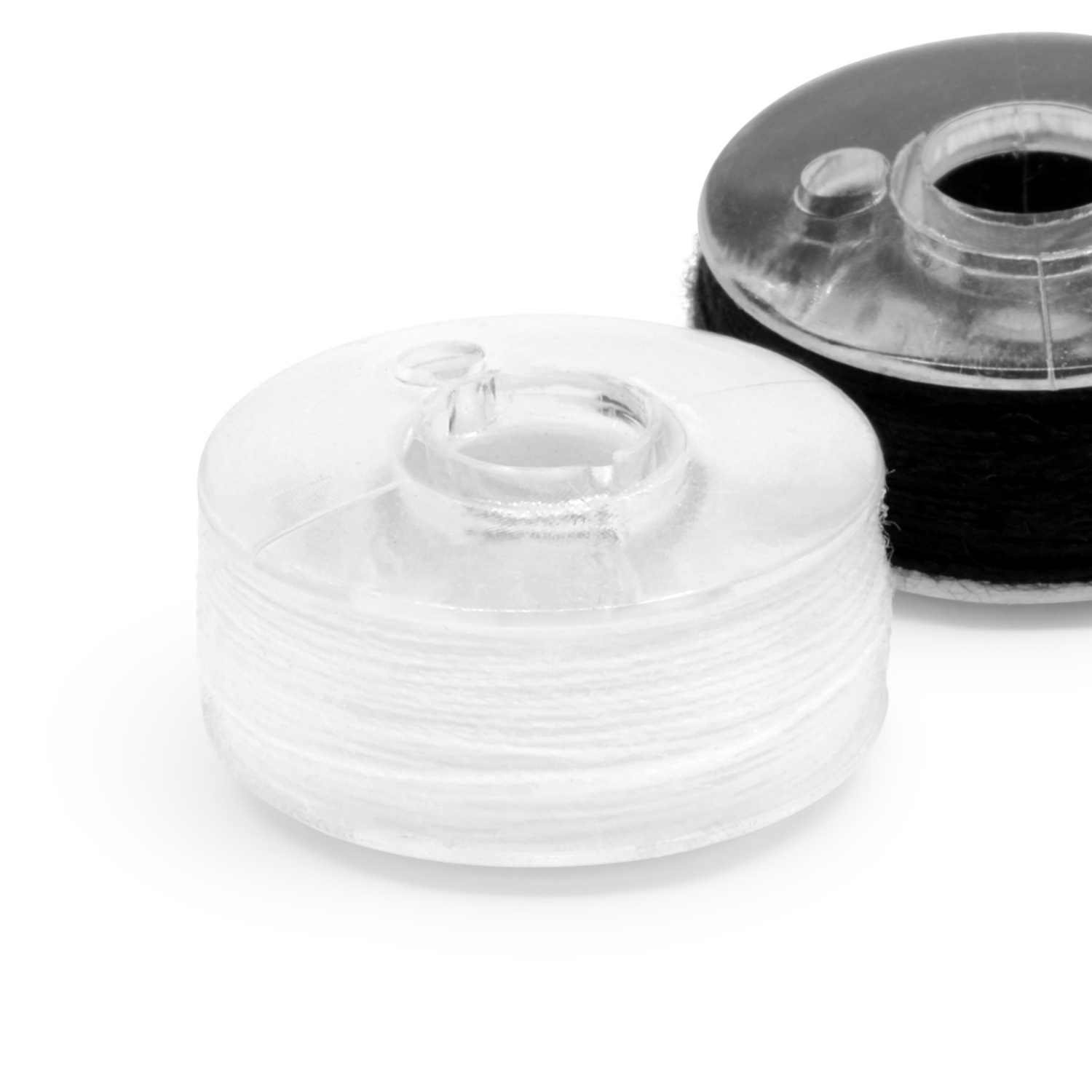 slide 4 of 4, Dritz Class 66 Reusable Bobbins - black and white, 1 ct