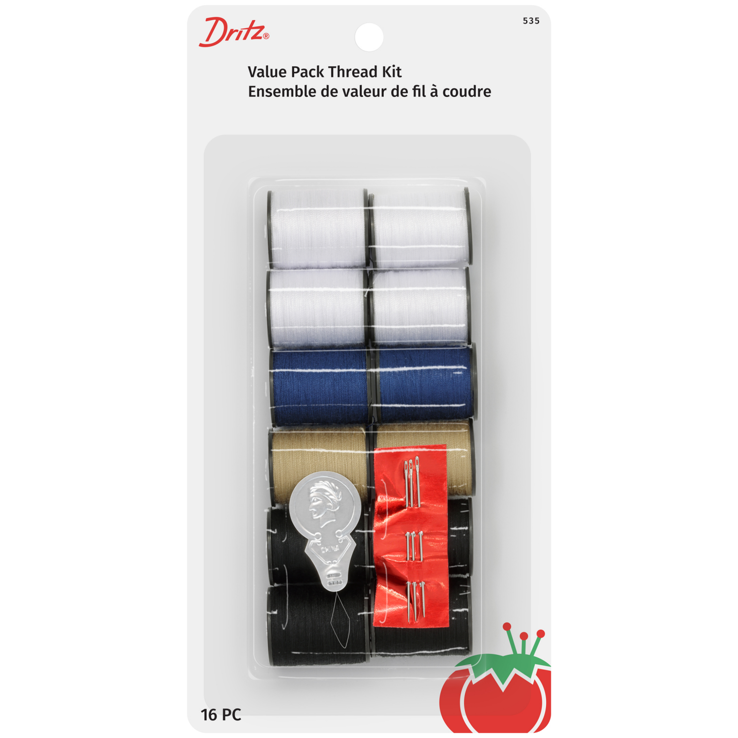 slide 1 of 4, Dritz Thread Pack Neutral Colors, 12 ct, 12 ct