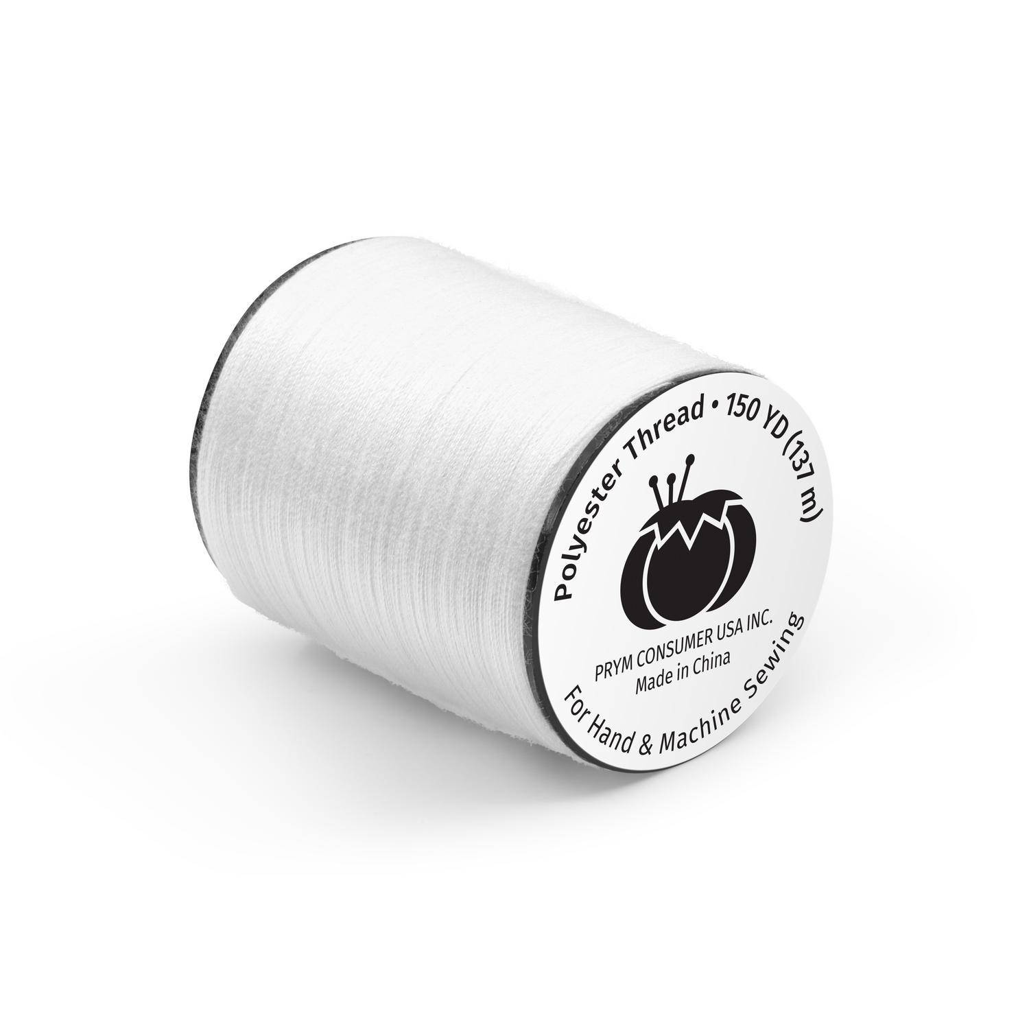 slide 5 of 5, Dritz White Thread, 150 yds, 150 yd