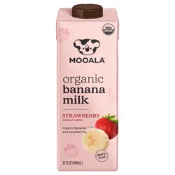 Mooala Organic Strawberry Bananamilk, 32oz