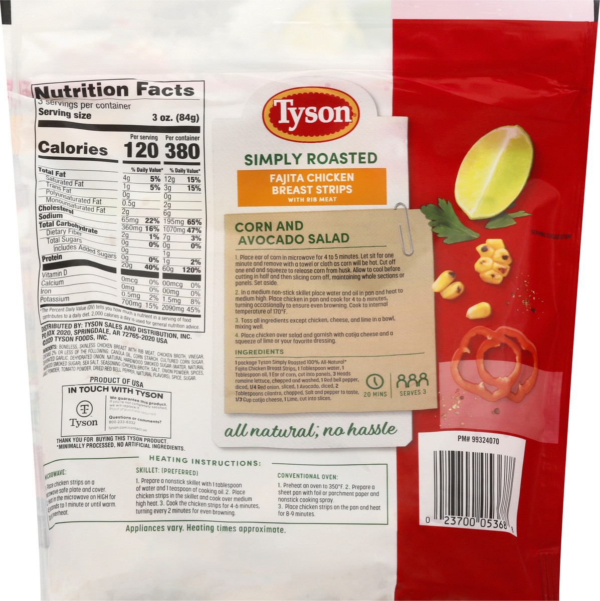 slide 10 of 10, Tyson Simply Roasted Fajita Chicken Breast Strips 9 oz, 9 oz