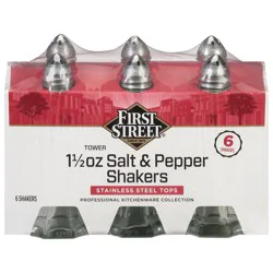First Street Tower Salt/Pepper Shakers