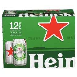 Heineken Original Lager Beer, 12 Pack, 12 fl oz Cans