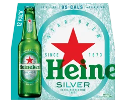 Heineken Silver Beer 12 - 12 fl oz Bottles