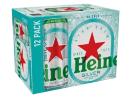 Heineken Silver Beer 12 - 12 fl oz Cans