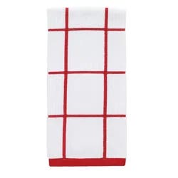 T-fal Red Check Parquet Towel