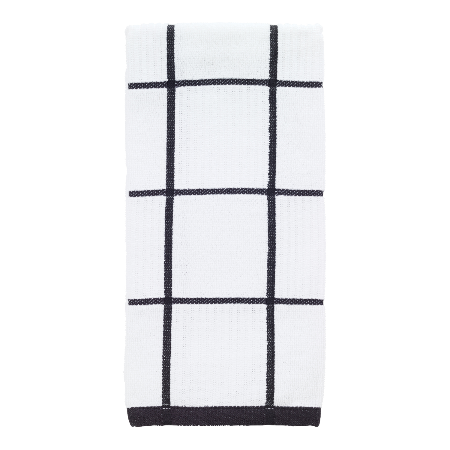 slide 1 of 1, T-fal Charcoal Check Parquet Towel, 1 ct