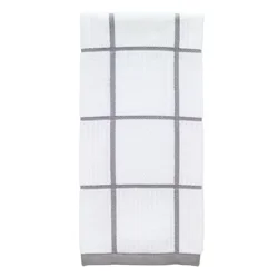 T-fal Gray Check Parquet Towel