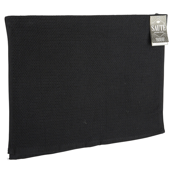 slide 14 of 29, RITZ Sauté Black Honeycomb Solid Dual Kitchen Towel, 1 ct