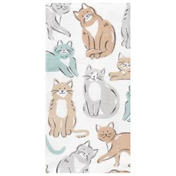 T Fal T-Fal Print Pique Dual Kitchen Towel Whiskers & Tails, 16 Inx 26 In